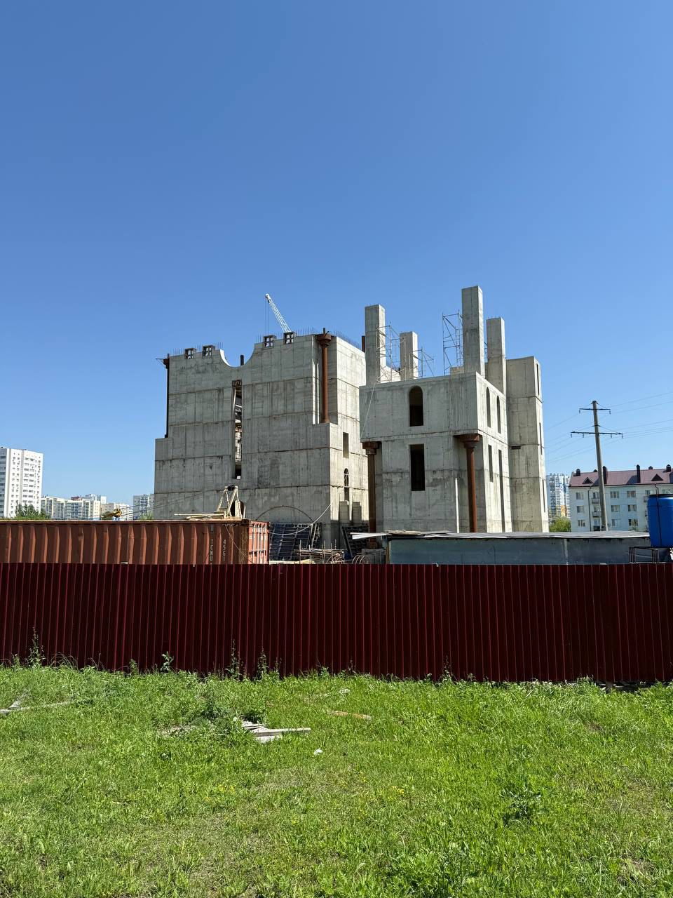  Ход строительства храма. Июль 2025г.